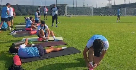 المنتخب العراقي يجري أولى تدريباته في أميركا استعداداً لودية