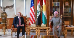 إنهاء "الميليشيات" والعلاقة بين أربيل وبغداد على طاولة مسعود بارزاني وتوم باراك