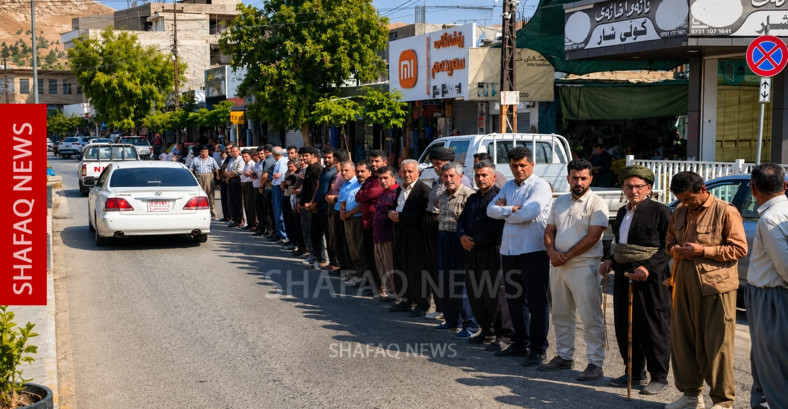 تشييع مهيب للطفلة رقية من حلبجة إلى كربلاء.. استقبال شعبي مؤثر على طول الطريق (صور)