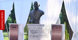 مؤسسة "روانگه" تزيح الستار عن تمثال شارل ديغول وسط أربيل (صور)