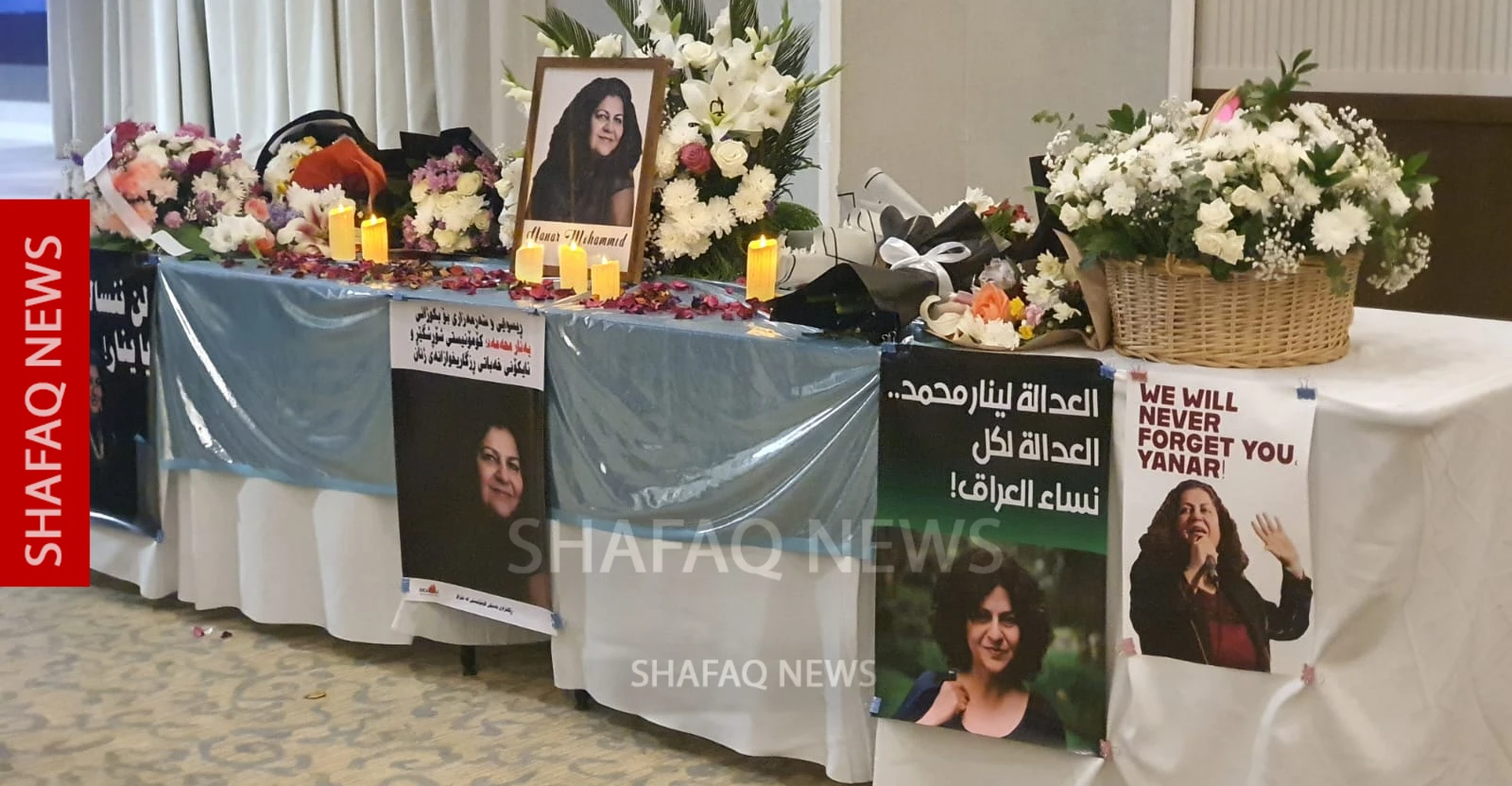 Women's rights activists in Sulaymaniyah mark third month since Yenar Mohammed's