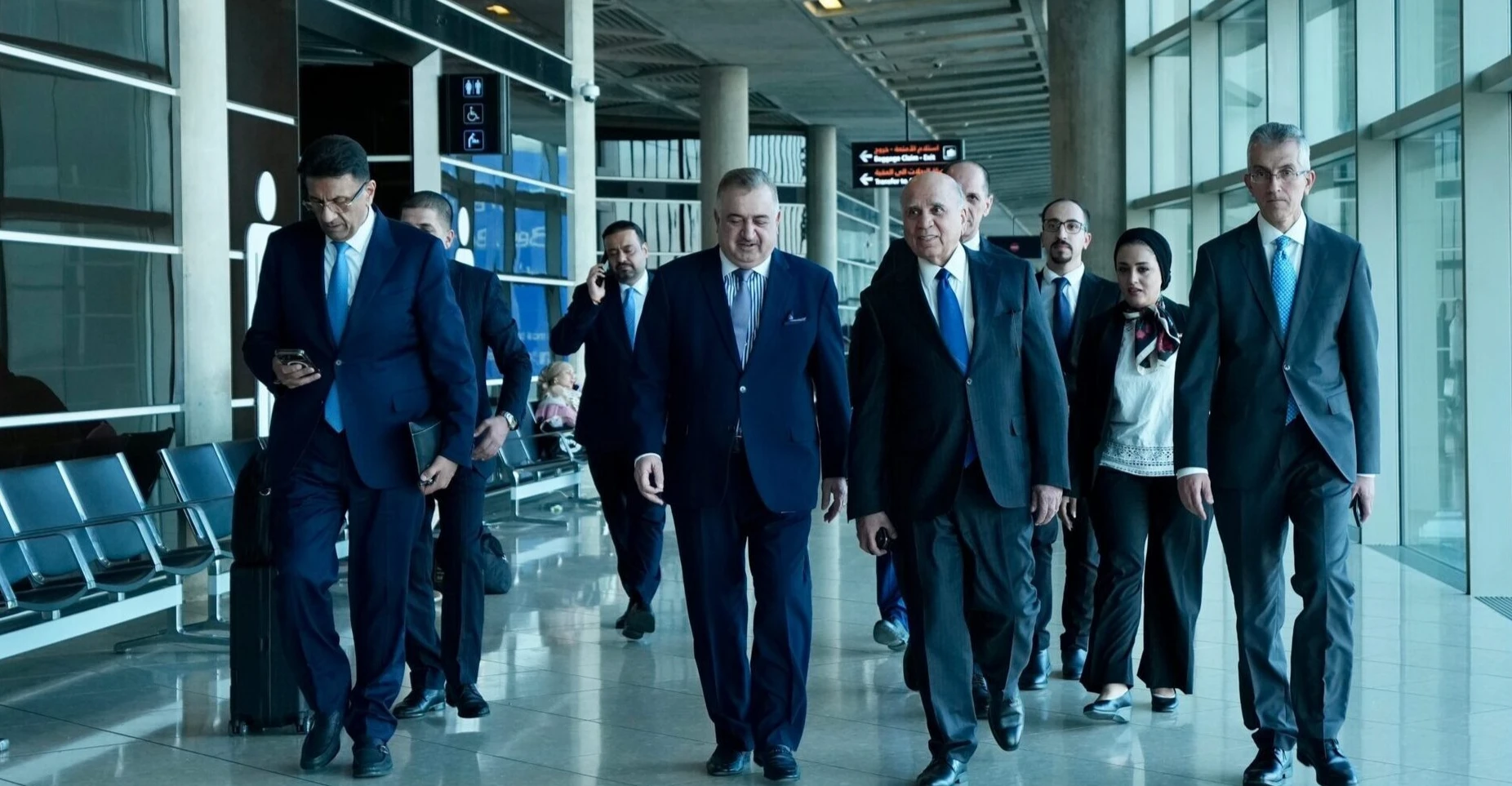 Iraq's Foreign Minister Hussein arrives in Amman for Arab League session