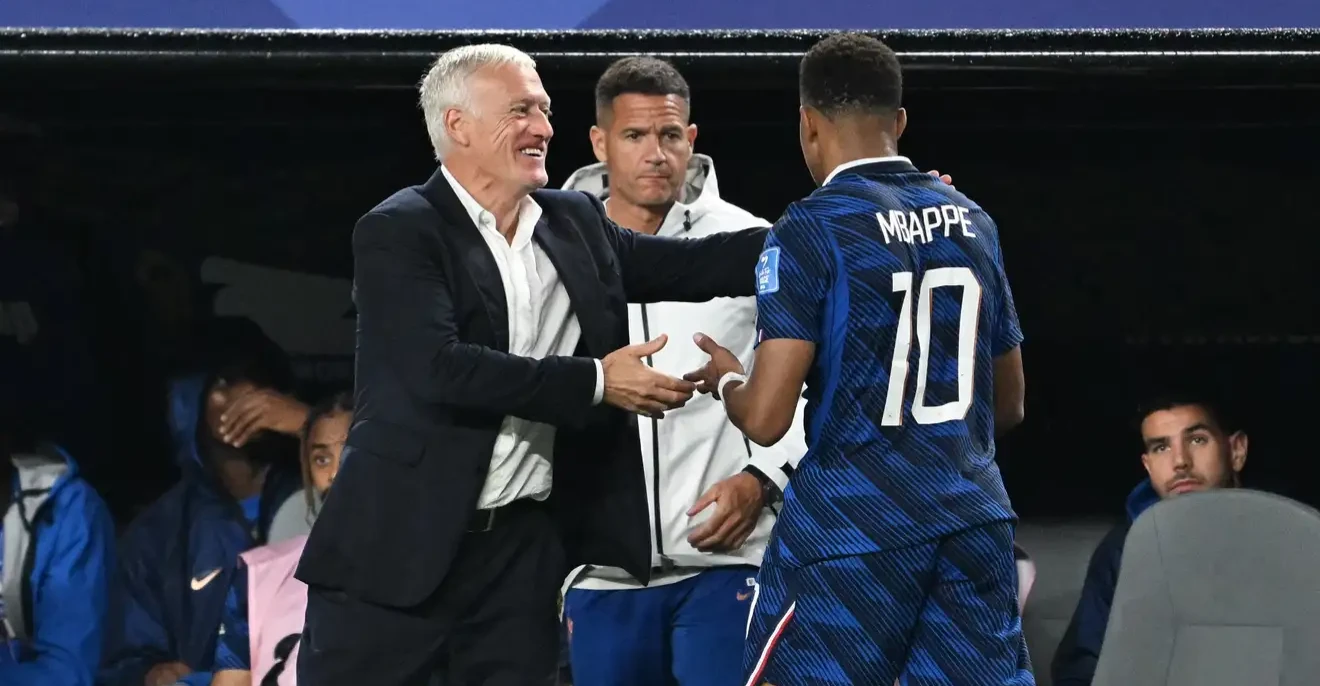 ديشامب: مبابي سيحرق أرقام ميسي ورونالدو