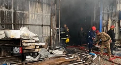 Electrical short sparks fire at Iraqi PMF base
