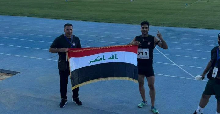 عداء عراقي يحطم رقمين قياسيين ويتوج بذهبية 200 متر في البطولة العربية