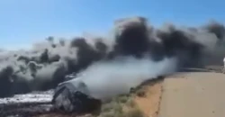 Iraqi oil tanker destroyed after overturning in Syria