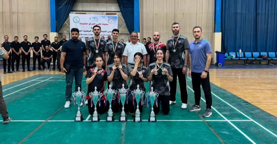 دجلة يحصد لقب كأس العراق للريشة الطائرة في منافسات الزوجي للرجال والنساء