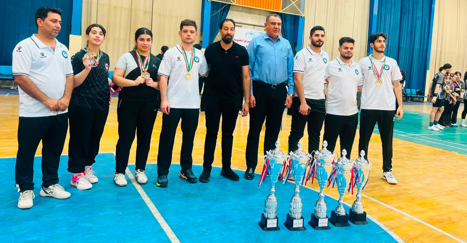 دجلة يحصد لقب كأس العراق للريشة الطائرة في منافسات الزوجي للرجال والنساء