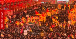 تحديث.. تشييع جثمان خامنئي عند الحرمين في كربلاء (صور+فيديو)
