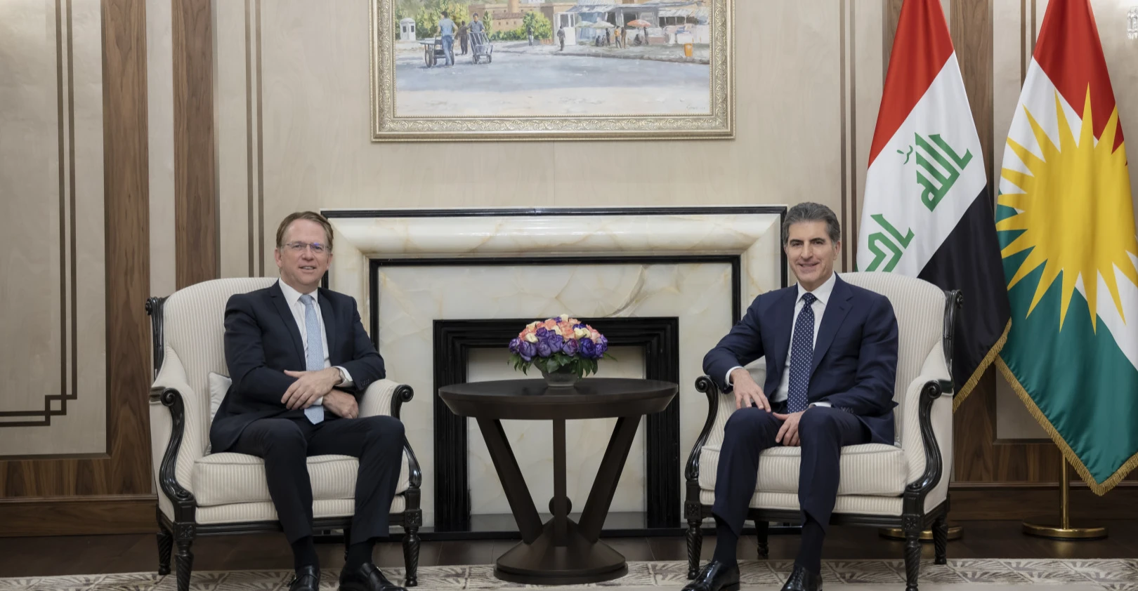 President Barzani receives outgoing French ambassador to Iraq