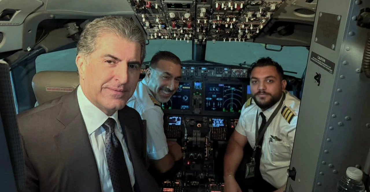Neçirvan Barzani, Erbil-Bağdat seferinde Iraklı pilotların.