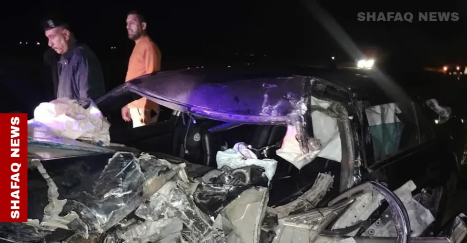 Two killed, five injured in vehicle collision in Iraq's Saladin province