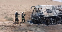 8 قتلى وأكثر من 20 مصاباً إثر تصادم حافلتين على طريق "دمشق - دير الزور"