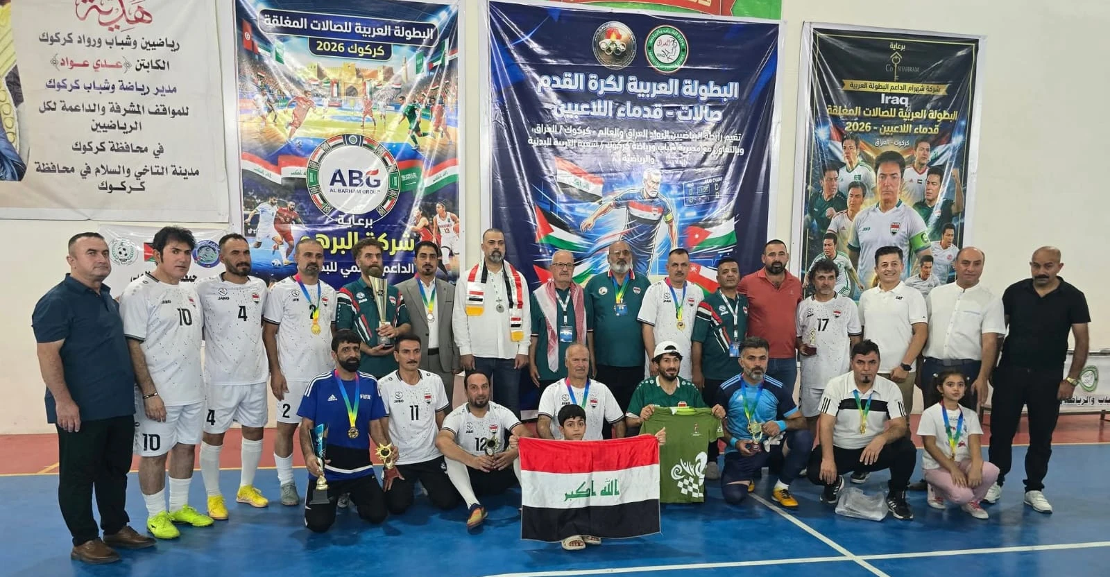 Irak, Arap Veteranlar Futbol Pentatlon Şampiyonası'nda şampiyon oldu.
