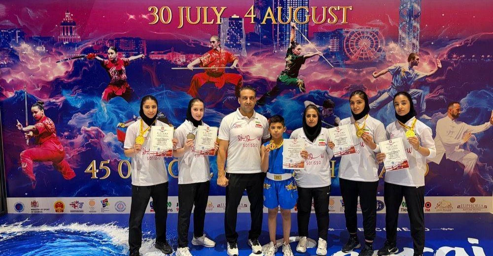 İran'ın Kermanşah kenti wushu şampiyonasında altın ve gümüş madalya