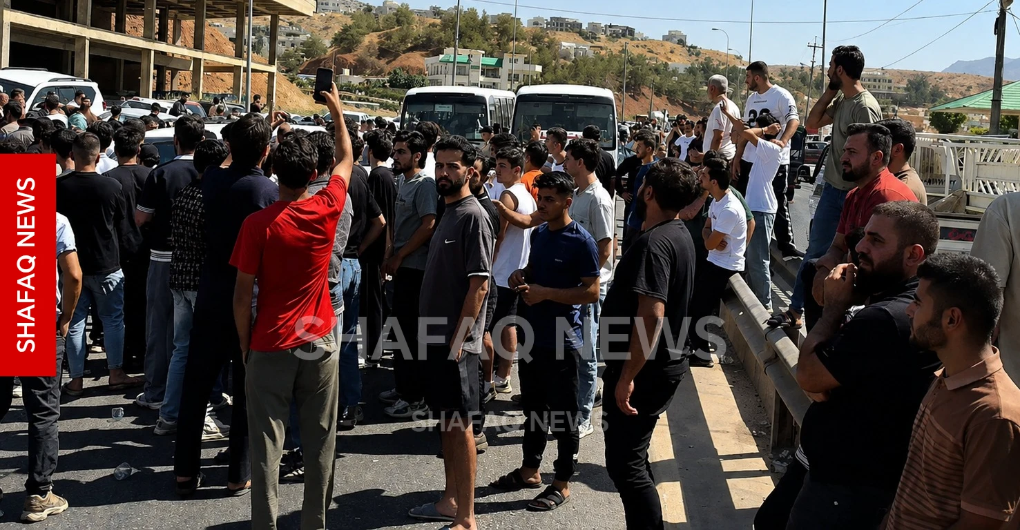 Duhok'ta yakıt krizi yol kapatma protestosuna yol açtı