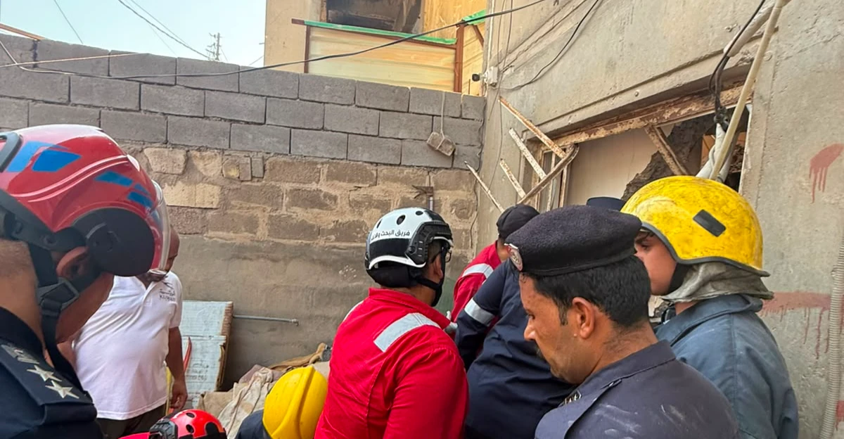 البصرة.. وفاة امرأة بحادثة انهيار الشقة
