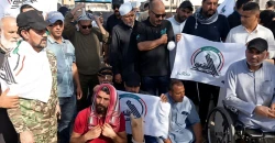 لليوم الخامس.. جرحى الحشد يصعّدون اعتصامهم في بغداد (فيديو)