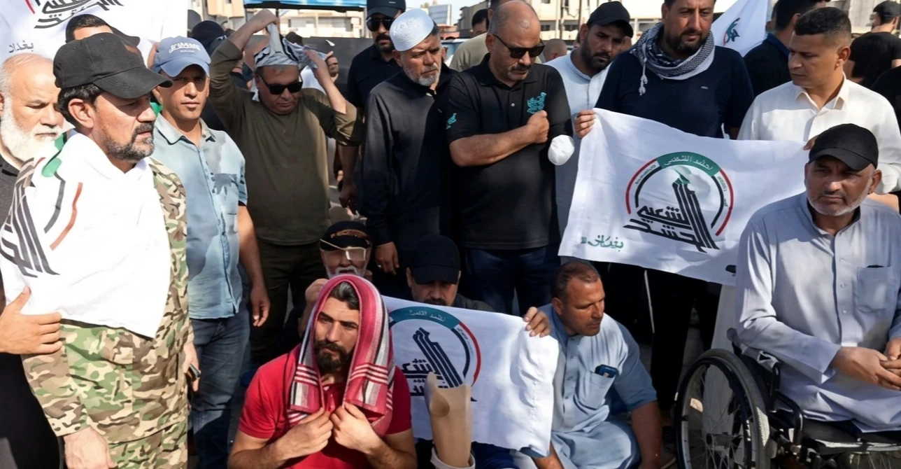 الحشد الشعبي يُوضح بشأن اعتصام جرحاه أمام هيئة التقاعد: الملف خارج صلاحياتنا القانونية