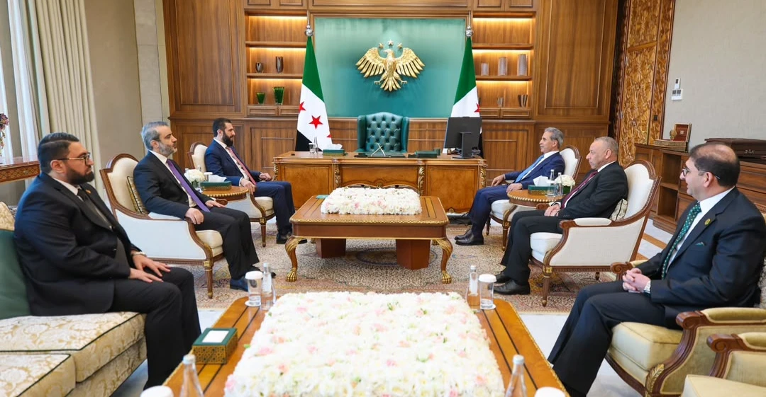 زيدان والشرع يؤكدان على تعزيز التعاون القضائي والقانوني