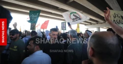 بابل.. تظاهرة مؤيدة لبقاء الحشد في جرف الصخر