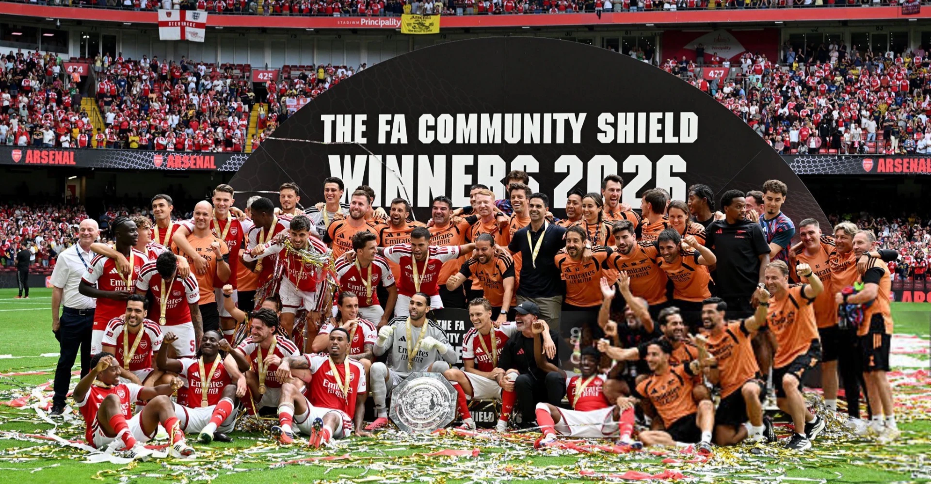 Arsenal, Manchester City'yi 3-0 yenerek Community Shield'ı kazandı
