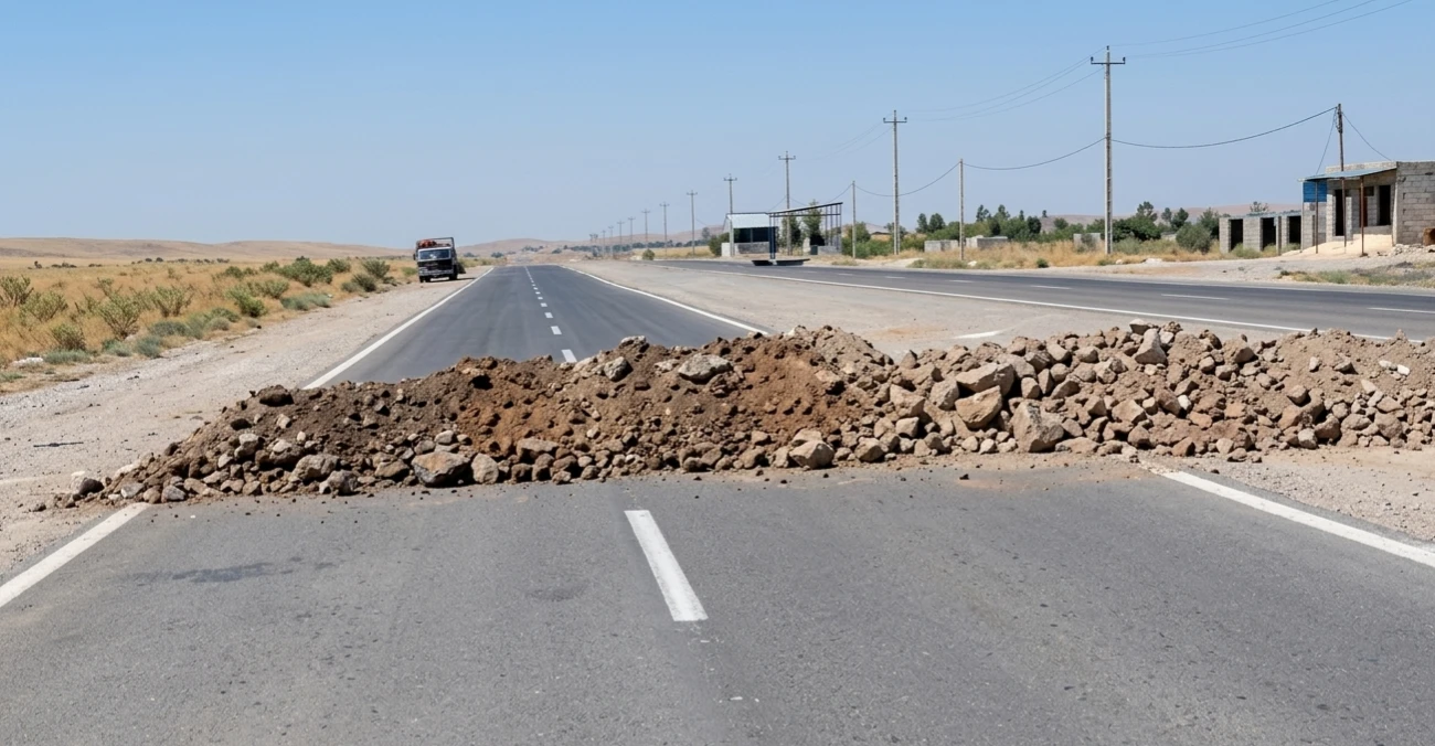 Kerkük'te yol kapatan müteahhide kınama cezası