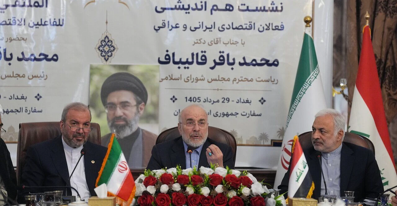 قاليباف من بغداد: التجارة مع العراق تتطلب خريطة طريق وخفض الاعتماد على الدولار
