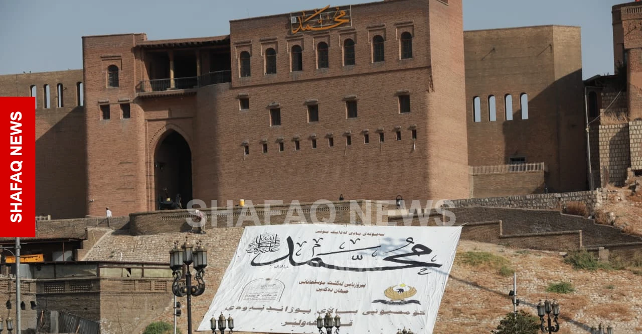 أربيل تتزين استعداداً للاحتفال بالمولد النبوي (صور)