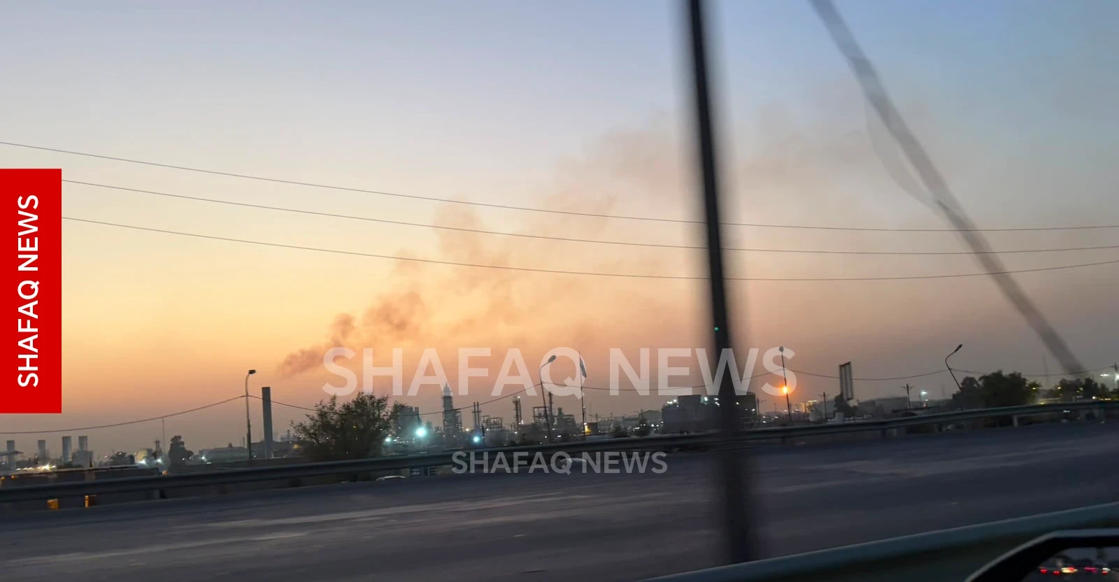 حريق كبير بصهريج في مصفى الدورة جنوبي بغداد