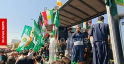 بالأعلام الخضراء والحلوى.. أربيل تعج بالمحتفلين في ذكرى المولد (صور)