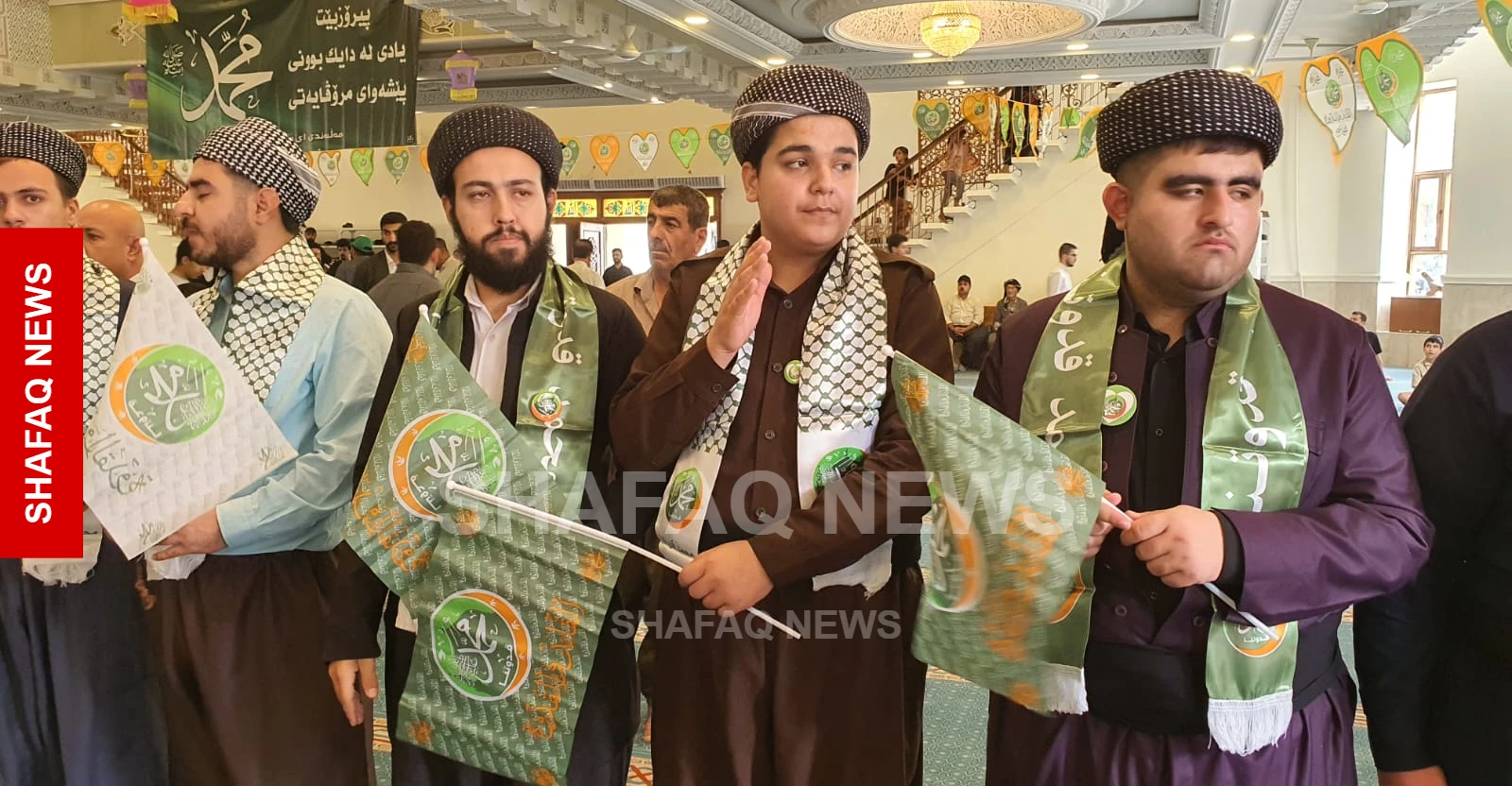 بالمدائح و8 آلاف وجبة.. السليمانية تحتفي بالمولد النبوي (صور)