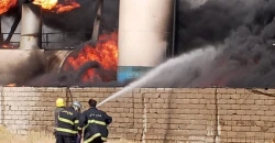 کپەوکردن ئاگر لە تانکەرەیل نەفت سیا لە بەغدا