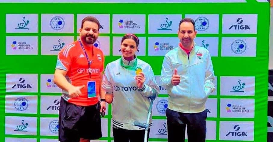 Iraqi para table tennis player Nijla Imad wins gold in Finland