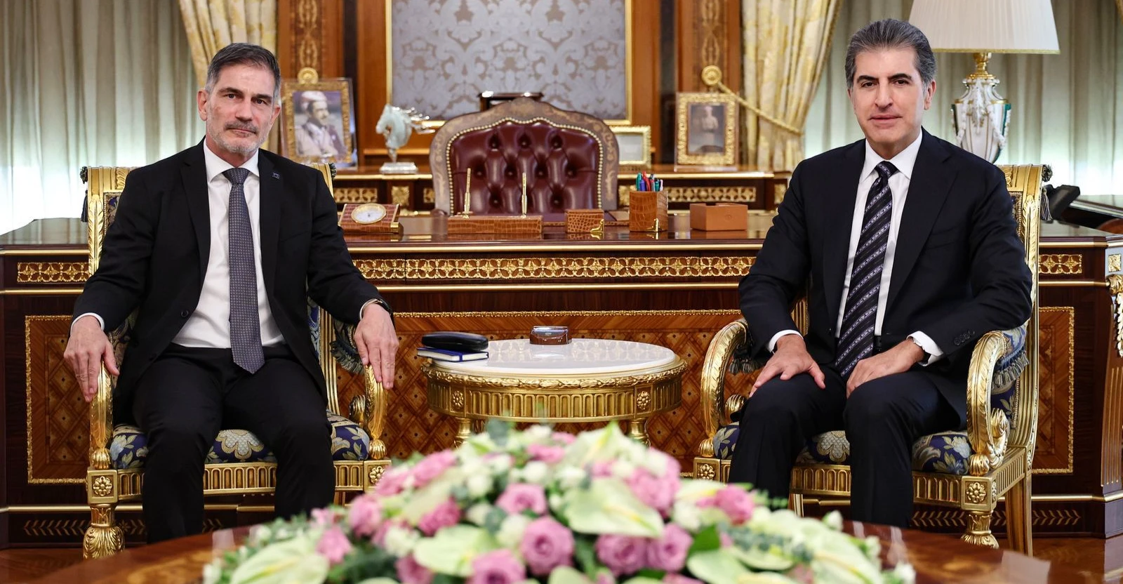 نيجيرفان بارزاني وسفير الاتحاد الأوروبي يبحثان تعزيز الشراكة والتعاون مع كوردستان