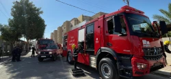 حريق يلتهم الأقسام الداخلية لجامعة الأنبار والدفاع المدني يخلي 50 طالبة (صور)