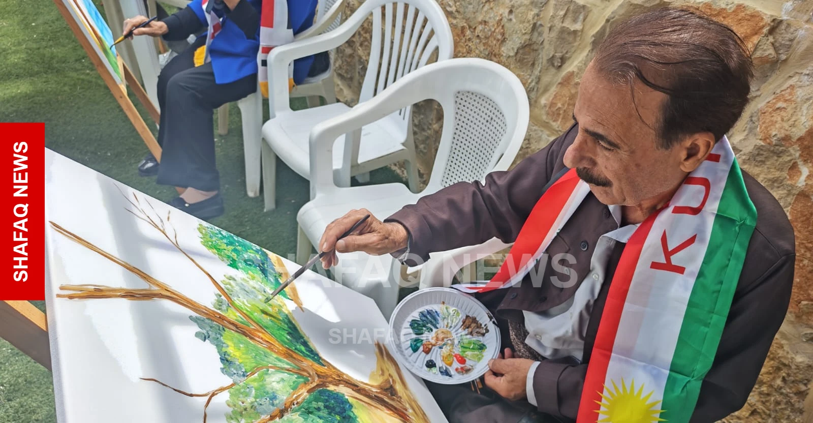 الزي الكوردي يحضر في بيروت.. فنانو خانقين يحملون رسالة التعايش إلى "سيمبوزيوم الأرز 2" (صور)