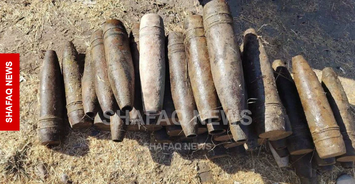 پەیاکردن و لەناوبردن دەیان گولە و توپ جەنگی لە دهۆک