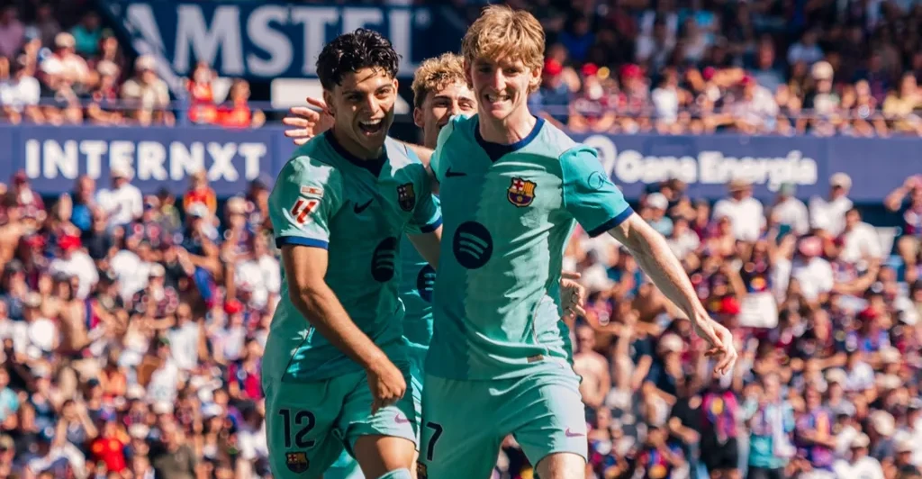 برشلونة يهزم ليفانتي برباعية ويتصدر "الليغا"