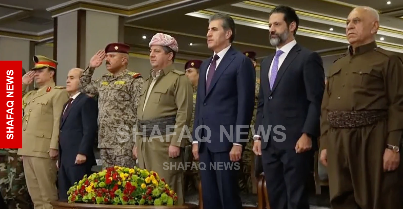 بإشراف نيجيرفان بارزاني.. انطلاق مراسم إعلان توحيد قوات البيشمركة