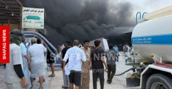 Safwan border crossing fire damages six shops