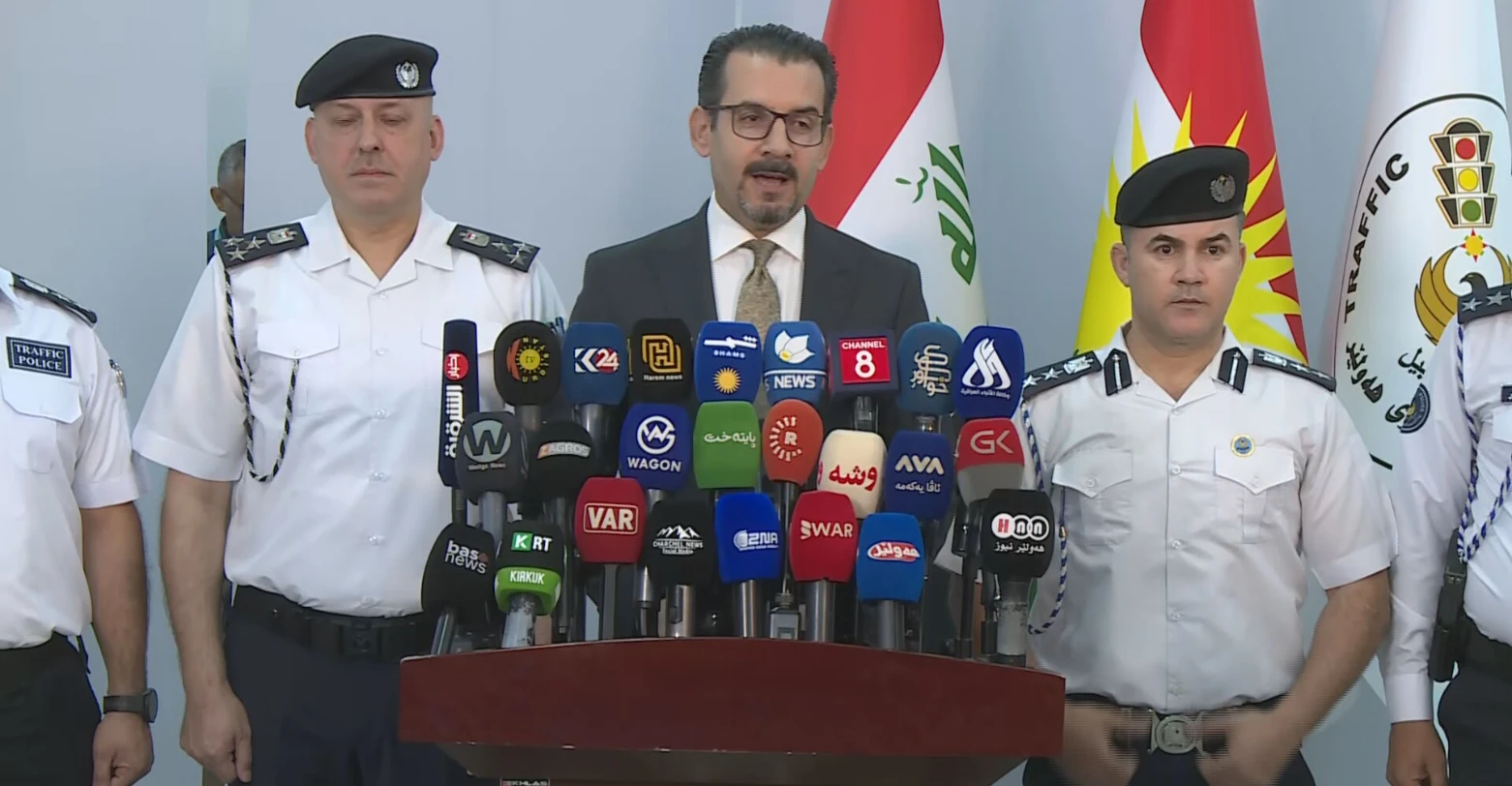 داخلية إقليم كوردستان تطلق نظاماً مرورياً إلكترونياً جديداً في أربيل