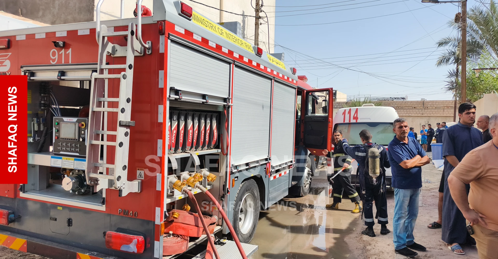 العثور على جثتين متفحمتين داخل منزل اشتعلت به النيران وسط البصرة