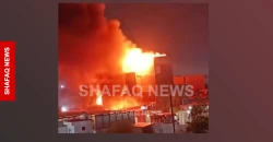 "تماس كهربائي" يشعل حريقاً يطال منازل شرقي بغداد (فيديو)