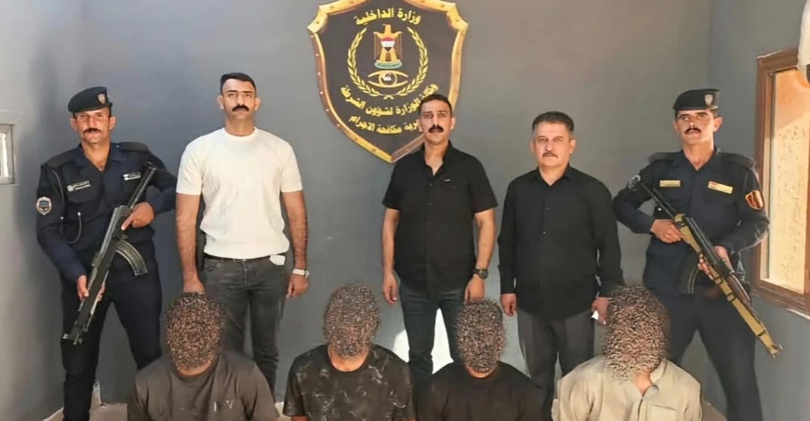 كركوك.. إنقاذ عائلة بعد حادث لسيارتهم والقبض على أفغان متهمين بالقتل
