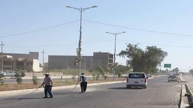 خانقين تقطع شارعاً رئيساً