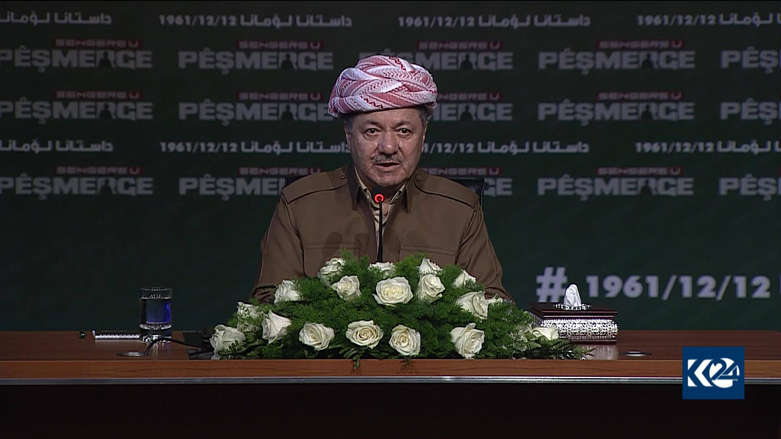 Masoud Barzani hopes US withdrawal does not mean more suffering for Syrian Kurds