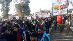 صدامات بين معتصمين و"القبعات الزرق" في النجف