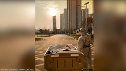 طبيب ومريض وشمس.. قصة صورة" كورونا" التي هزت شبكات التواصل