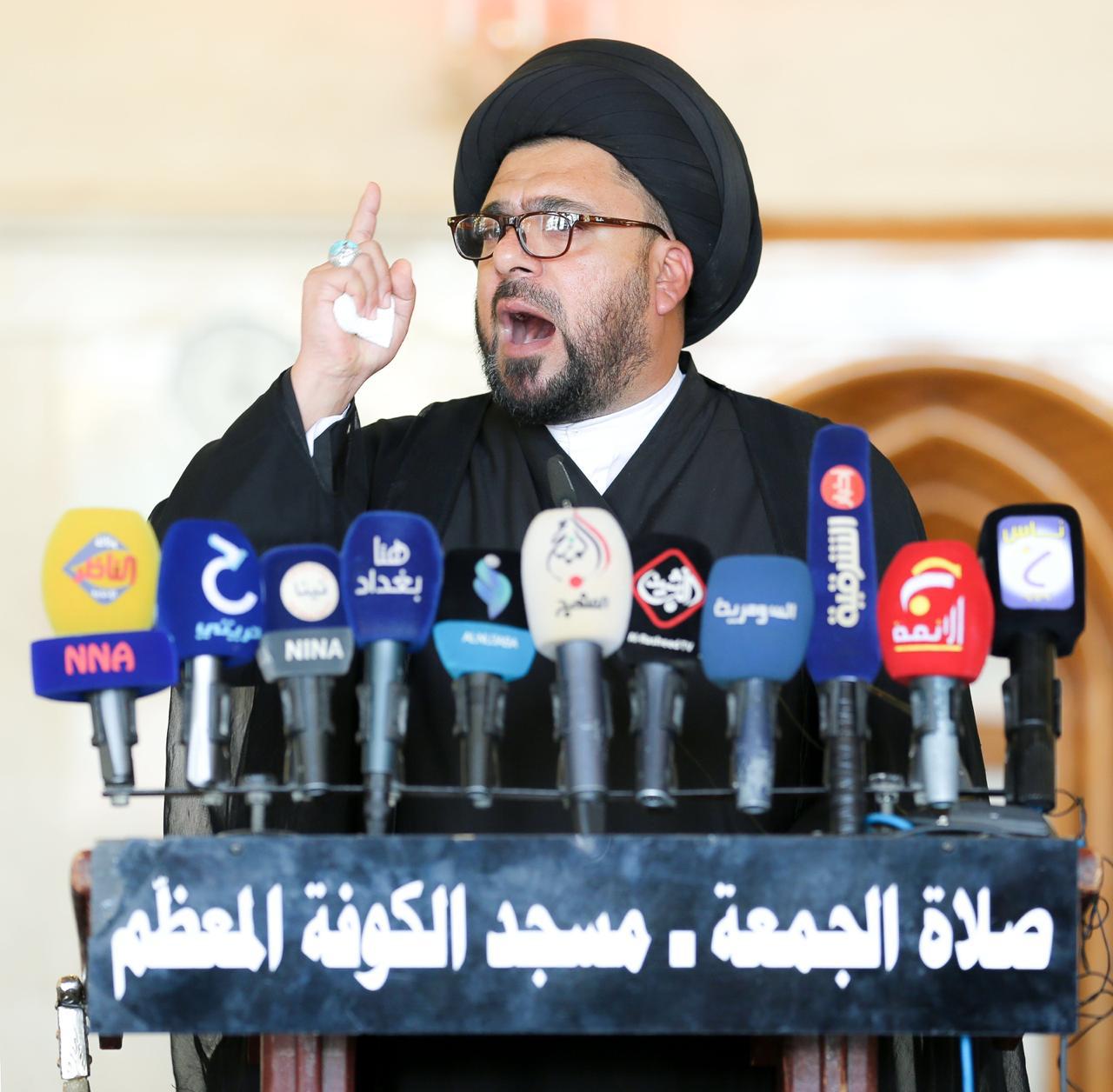 خطيب صدري يقول إن سحب الثقة من الحكومة العراقية "بيد الجماهير"
